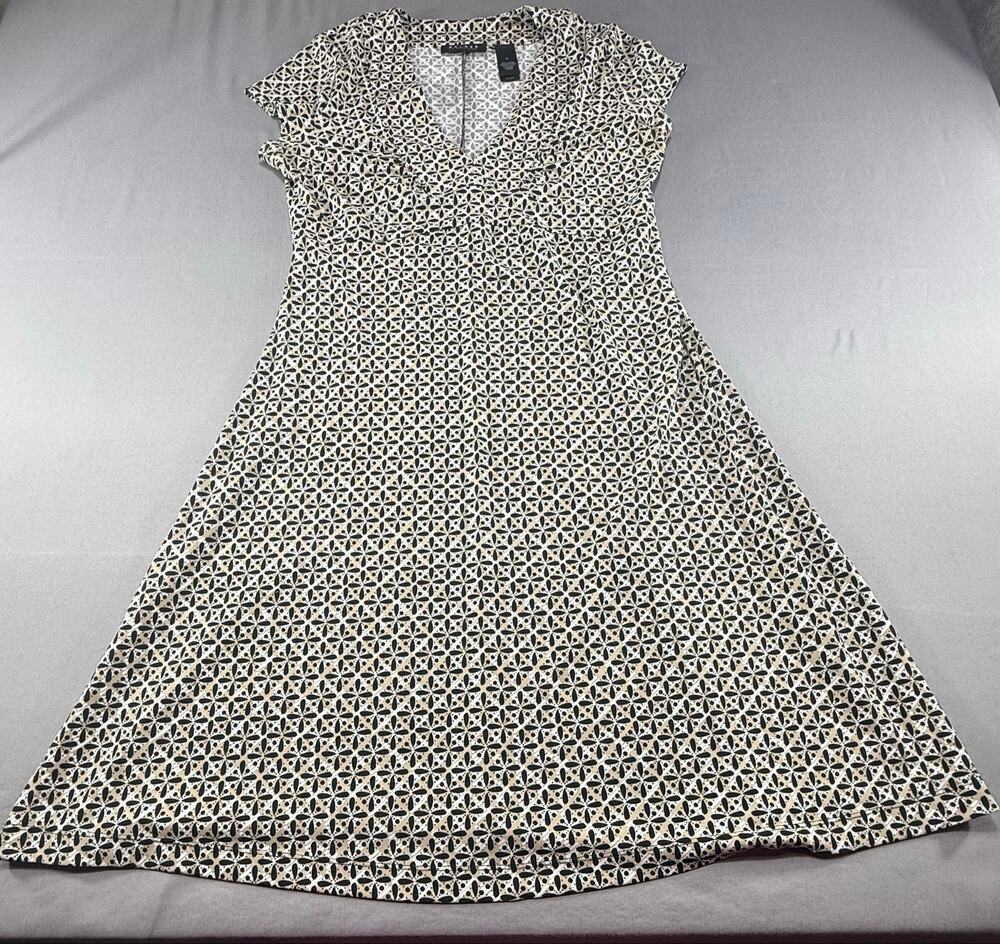 Access Liz Claiborne Women’s Medium Midi Dress Geometric Print Empire Waist Boho